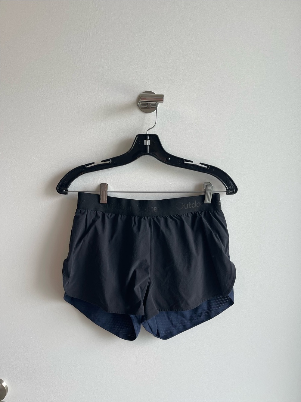 Outdoor Voices Black and Navy Shorts